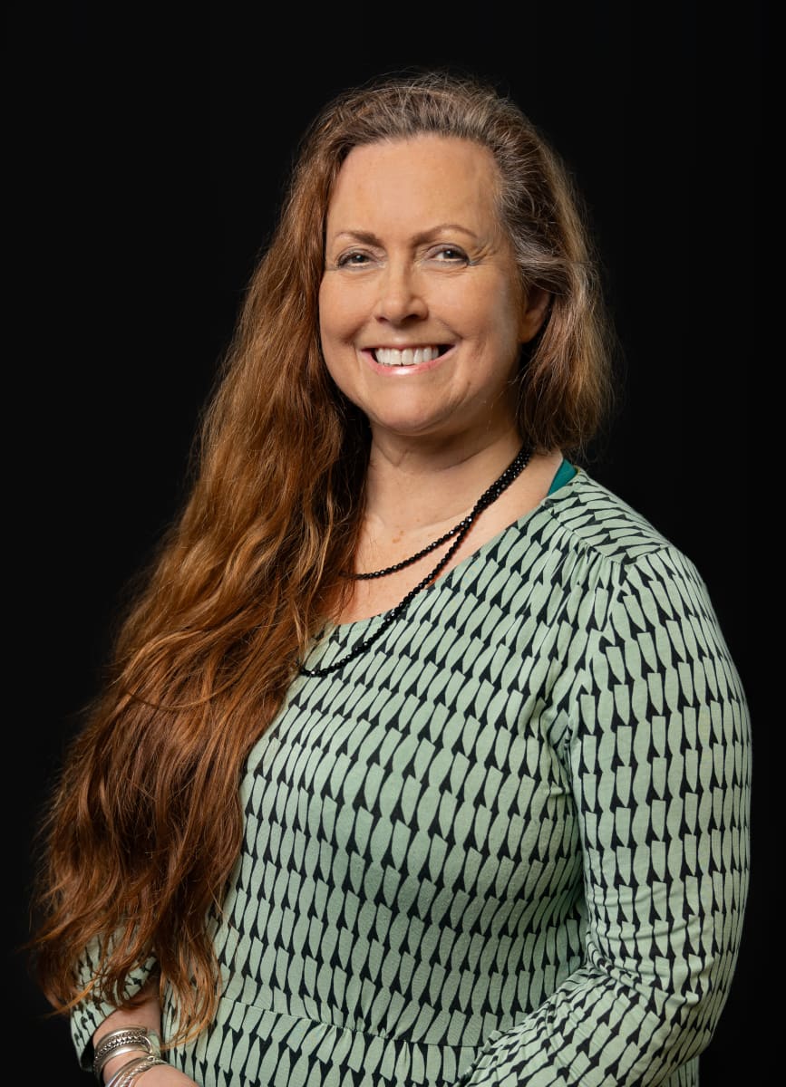 Woman with long hair