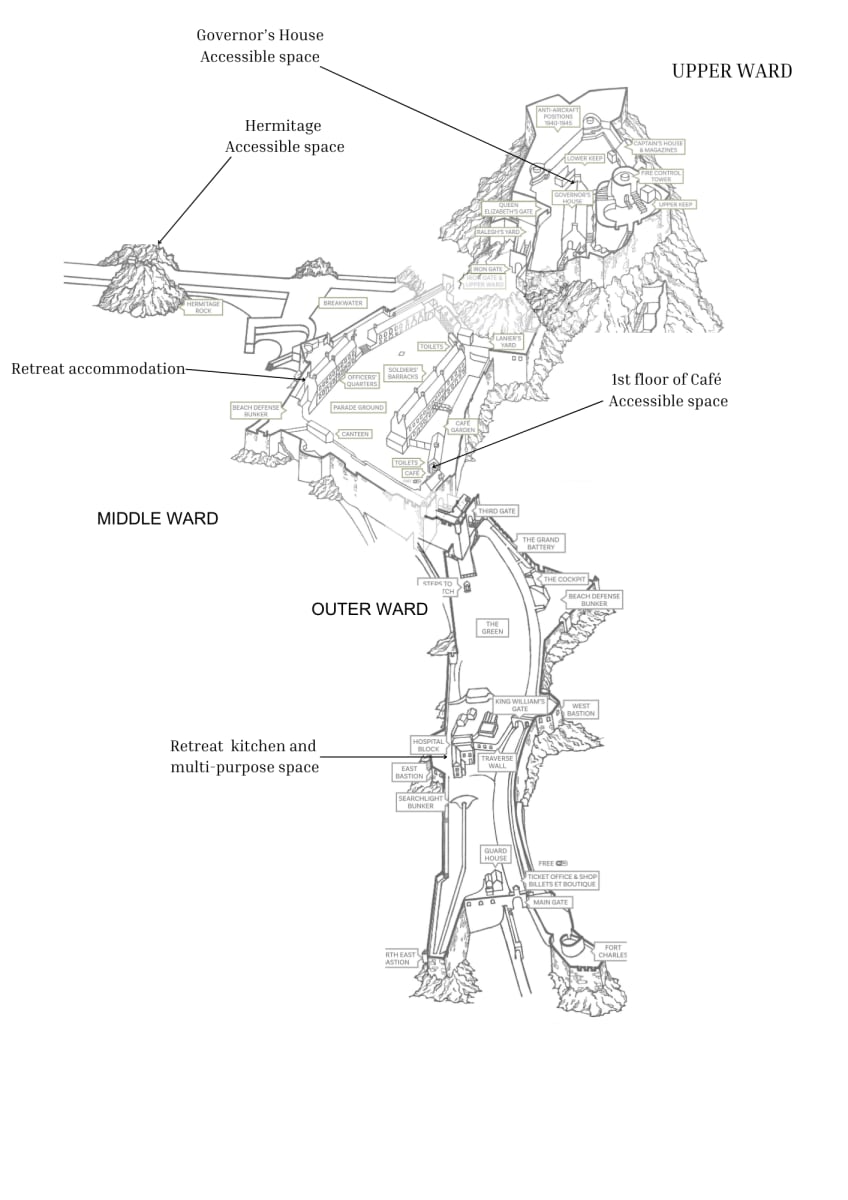 a map of a large castle