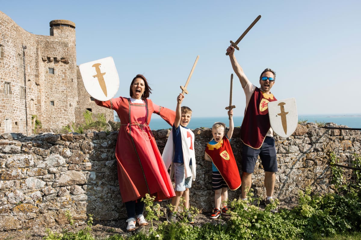 Family play dress up