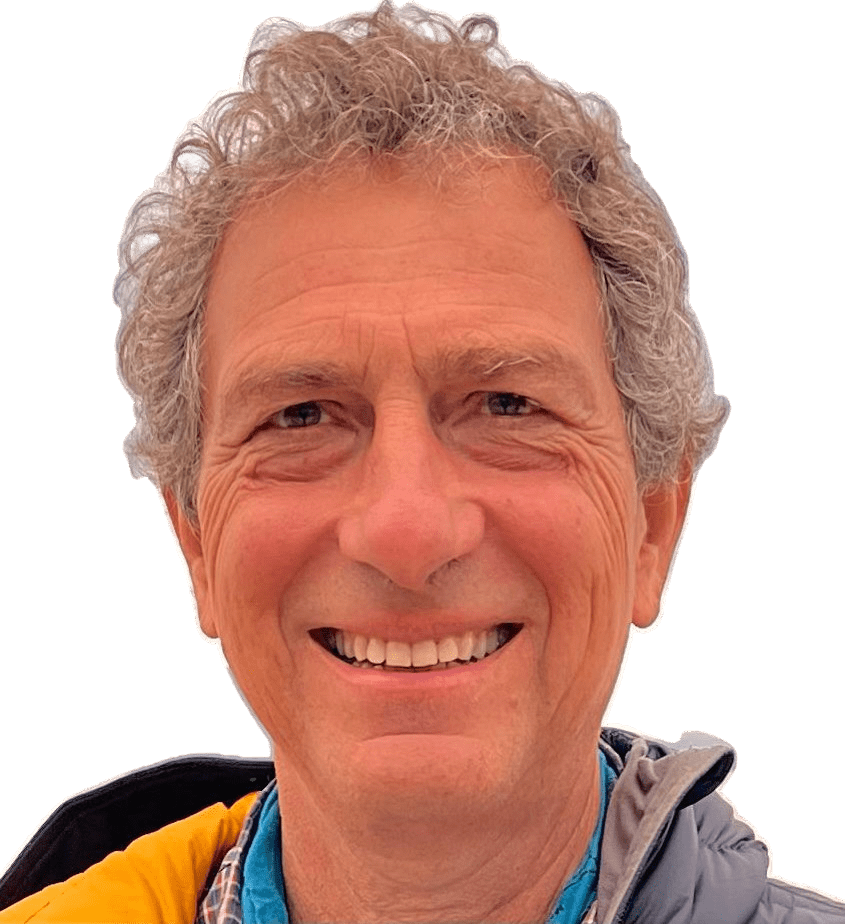Portrait of a man with curly hair