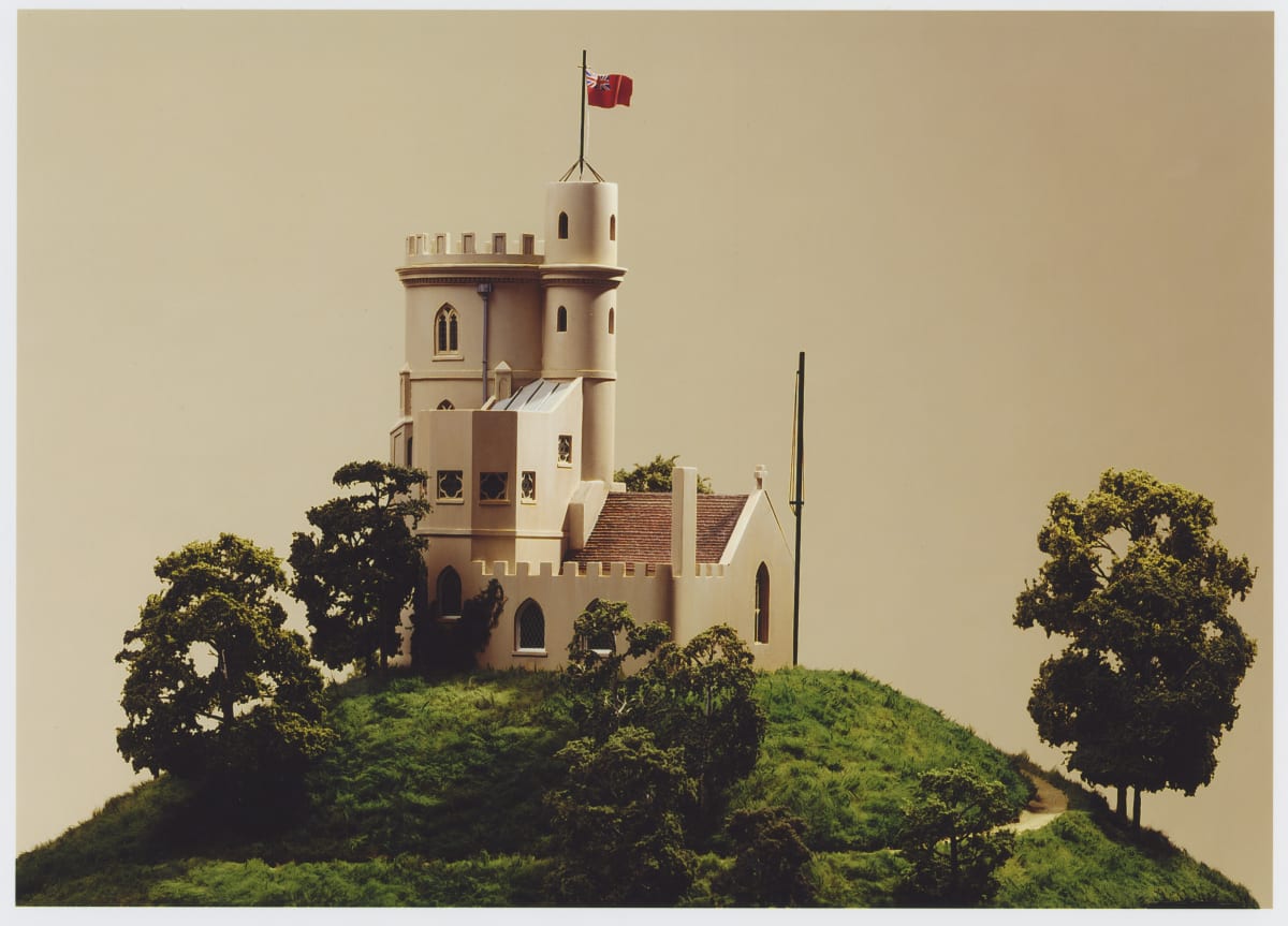 A model of a white tower