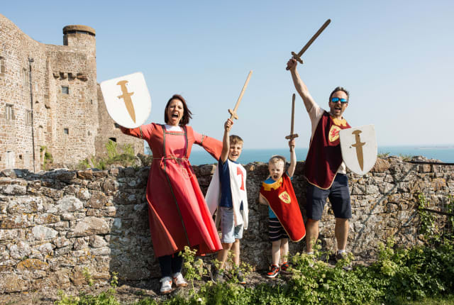 Family play dress up