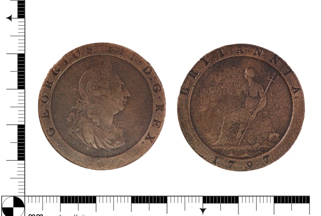 A recovered coin called a cartwheel penny