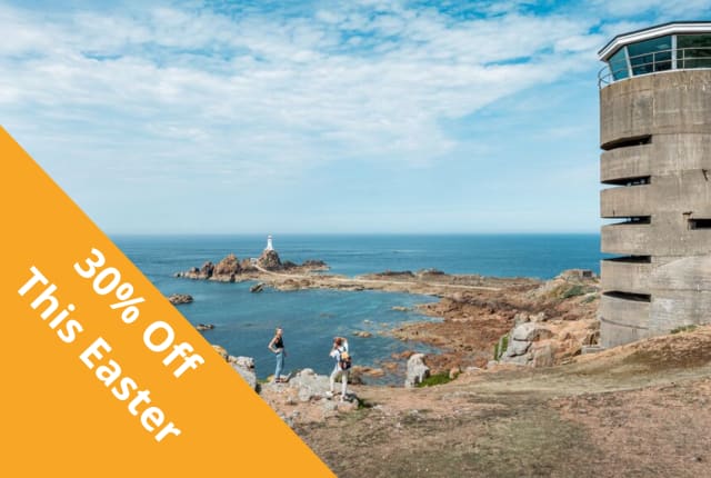 A large concrete tower with an observation deck