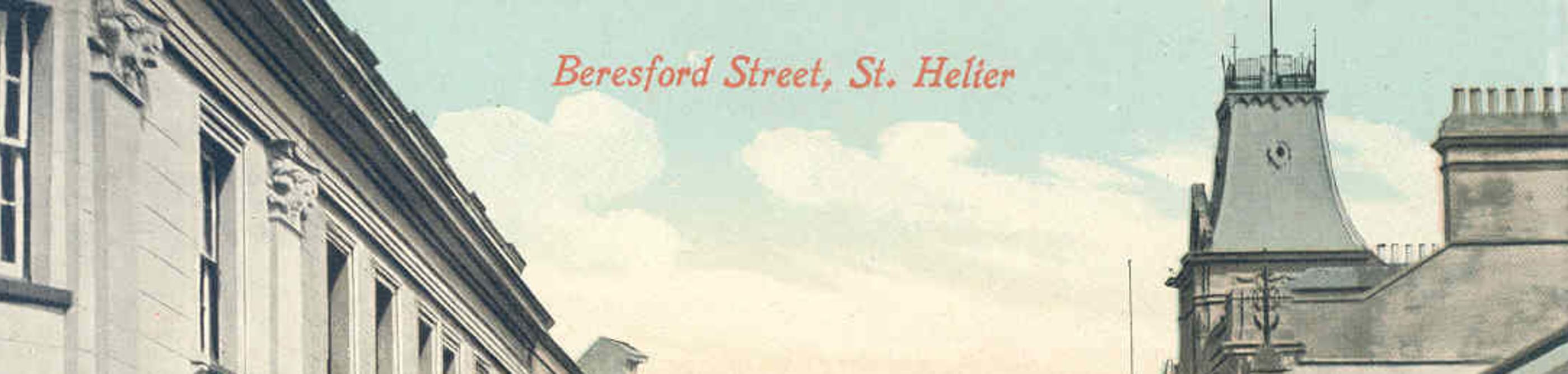 Postcard of a street