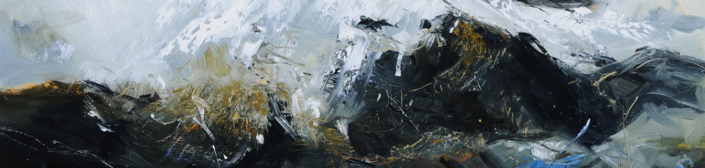 An oil painting of waves