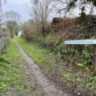 Pathway down a country lane