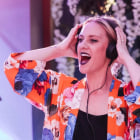 DJ with headphones on