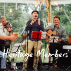 A traditional folk group singing.