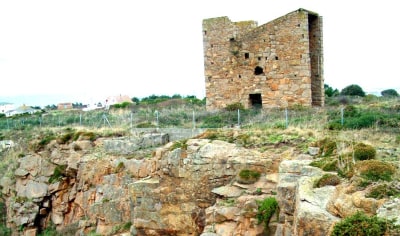A large stone building