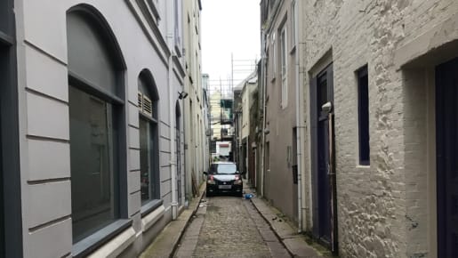 A cobbled lane in St Helier