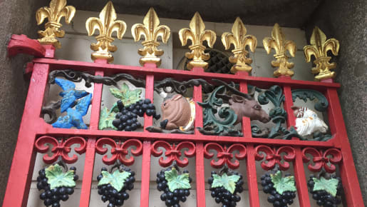 Iron gates at the central market