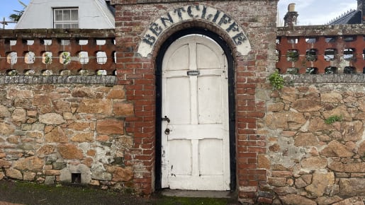 Doorway to a house called Bentcliff