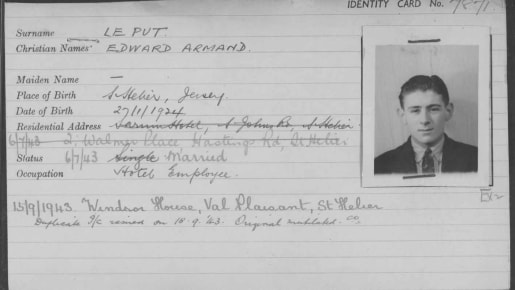 A registration card