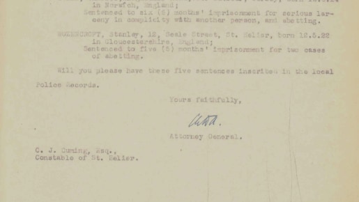 A letter dated 1944