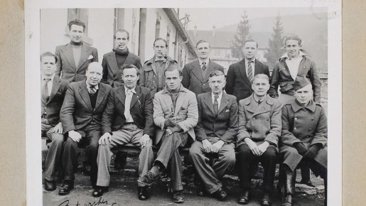A black and white photograph