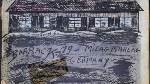 a sketch of a building