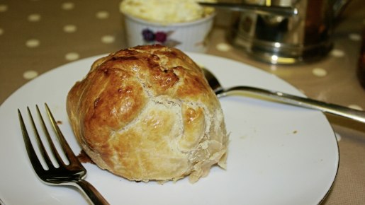 A pastry based cake with cream