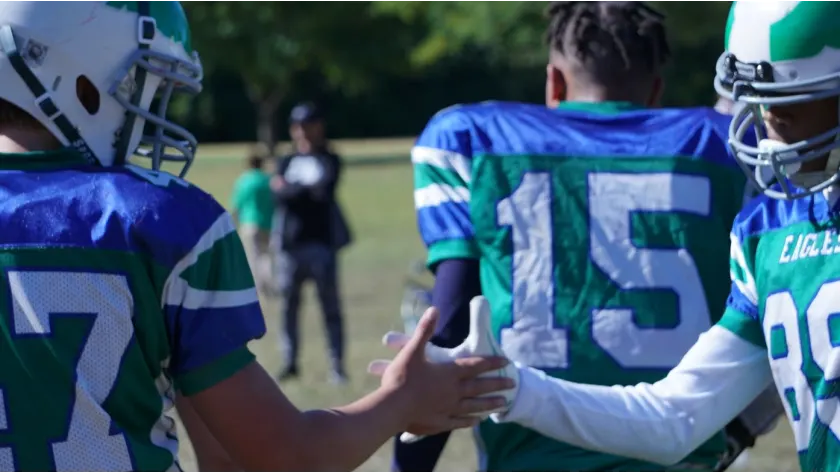 youth eagles helmet