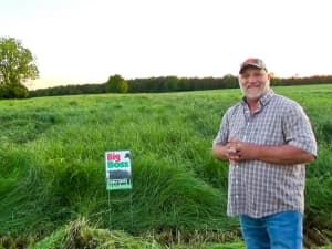 Big Boss in a field in Newberry, SC.