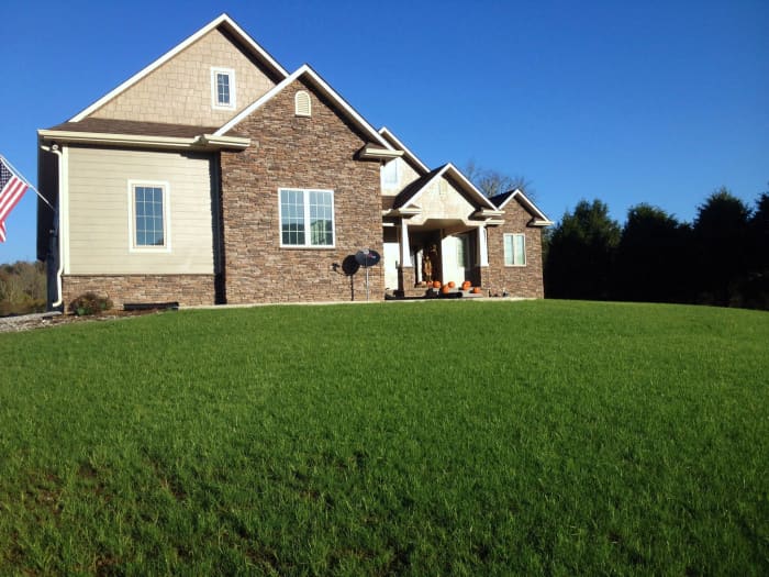 Lawn in Harriman, TN after planting Titan Rx.