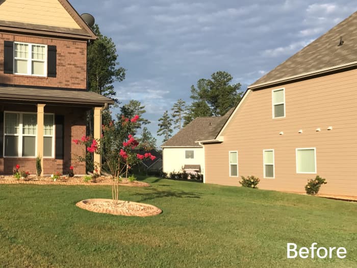 Lawn ing Fairburn, GA before planting Titan Rx in Fairburn, GA - 2017.