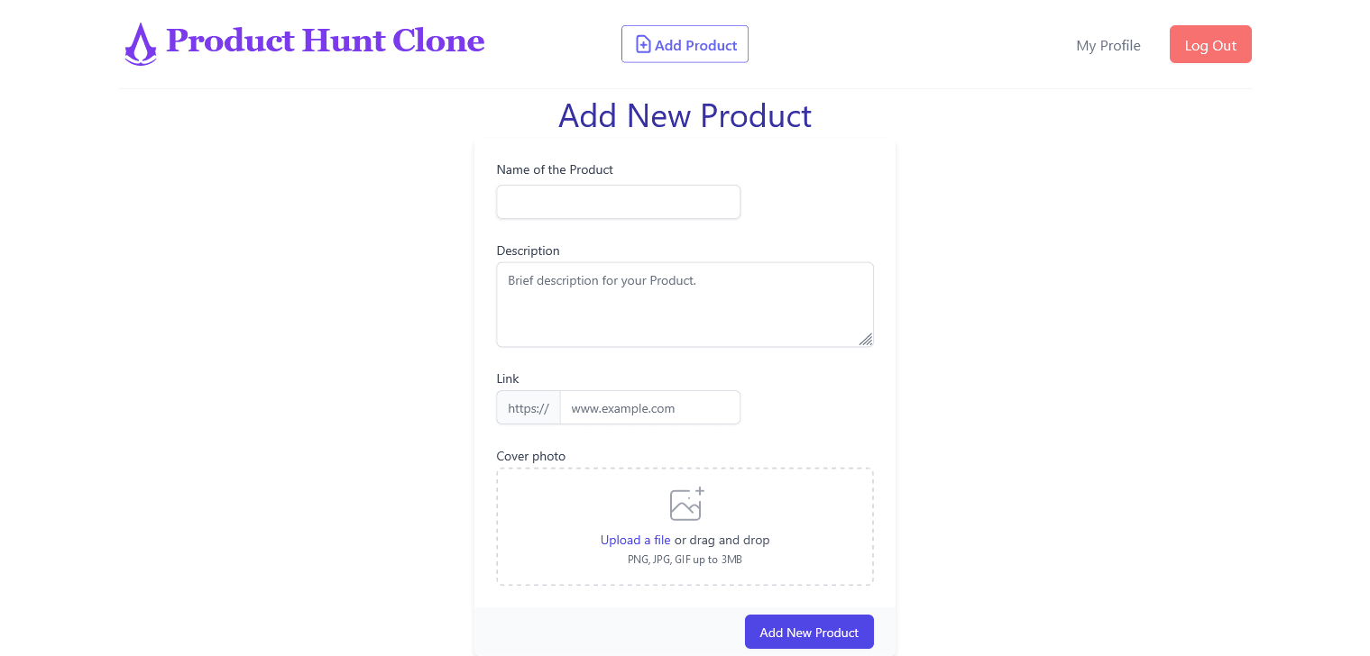 Add New Product Page