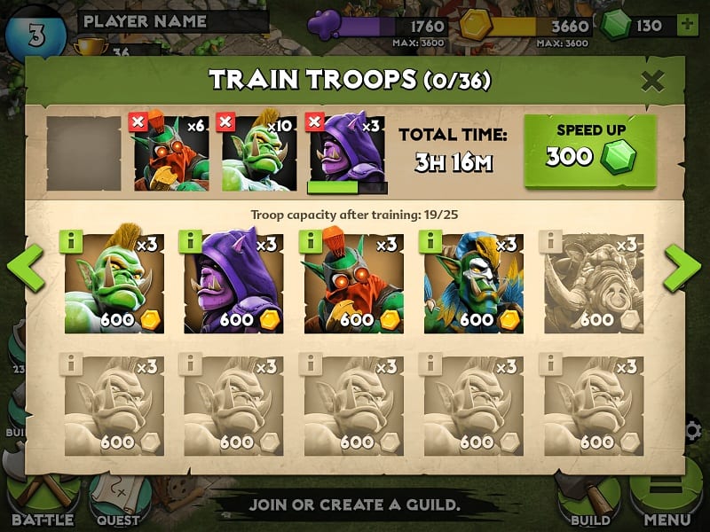 Heroes of War UI Screens