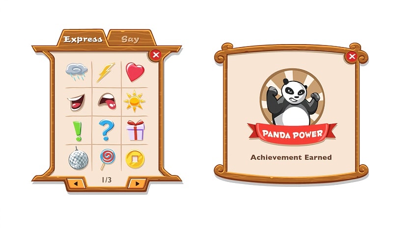 Kung Fu Panda UI Elements