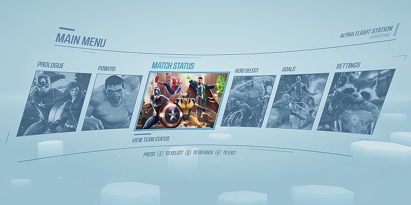 Marvel Powers United Screens