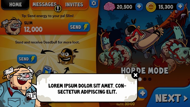 More Zombie UI Screens