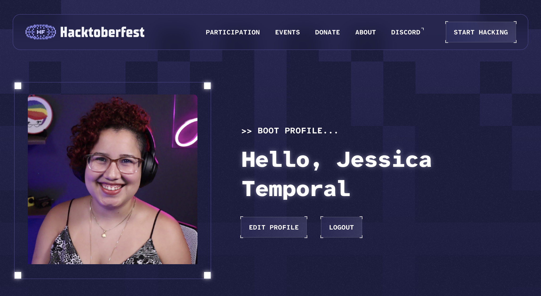 perfil do hacktoberfest da jtemporal criado