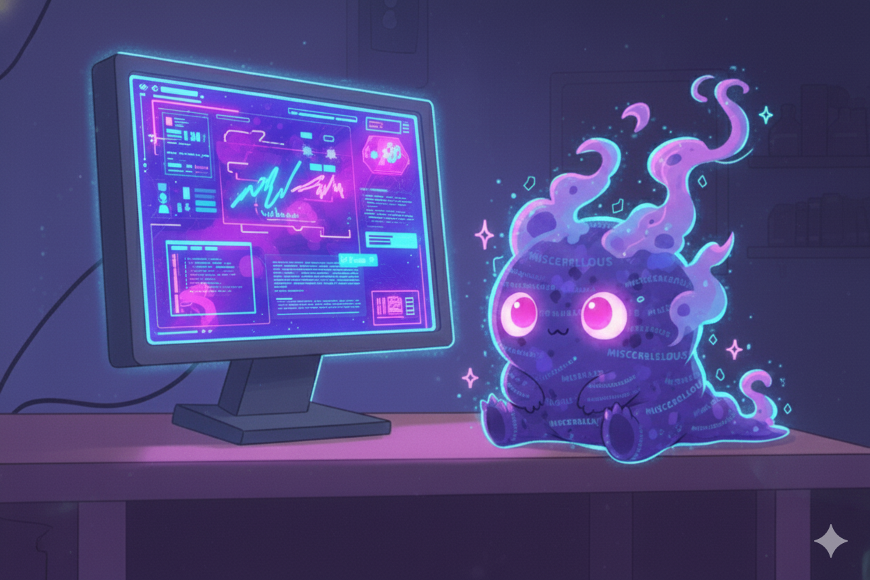 A small, cute monster representing the baby ick - a tiny feeling of design dissatisfaction