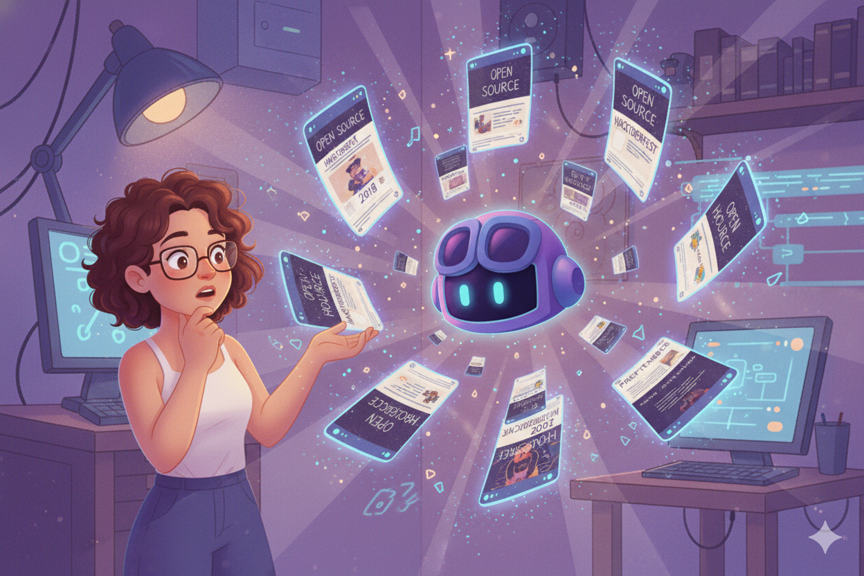 The helpful robot discovering and gathering old blog posts from the archive