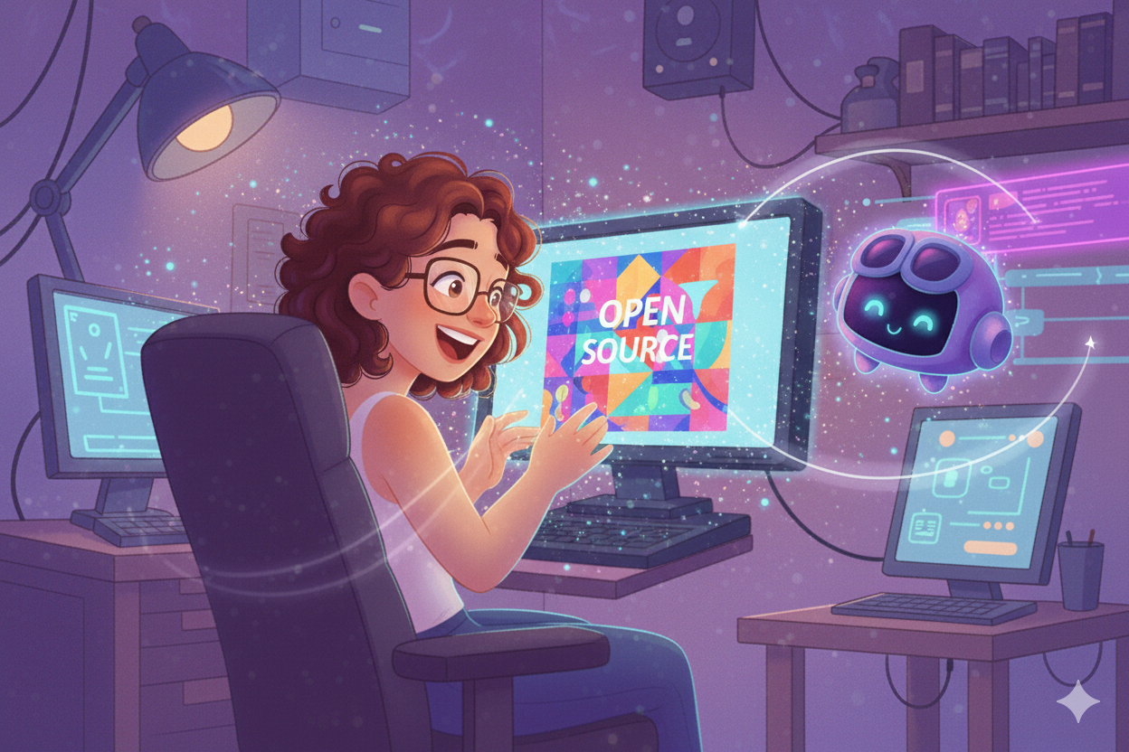 The writer showing excitement and anticipation while waiting to see the updated blog covers