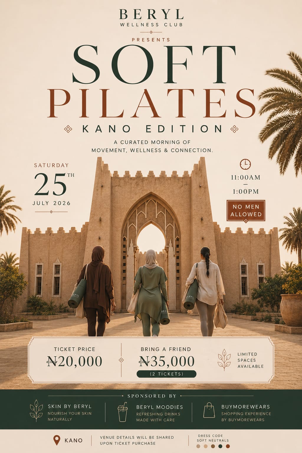BERYLWELLNESS CLUB KANO EDITION poster