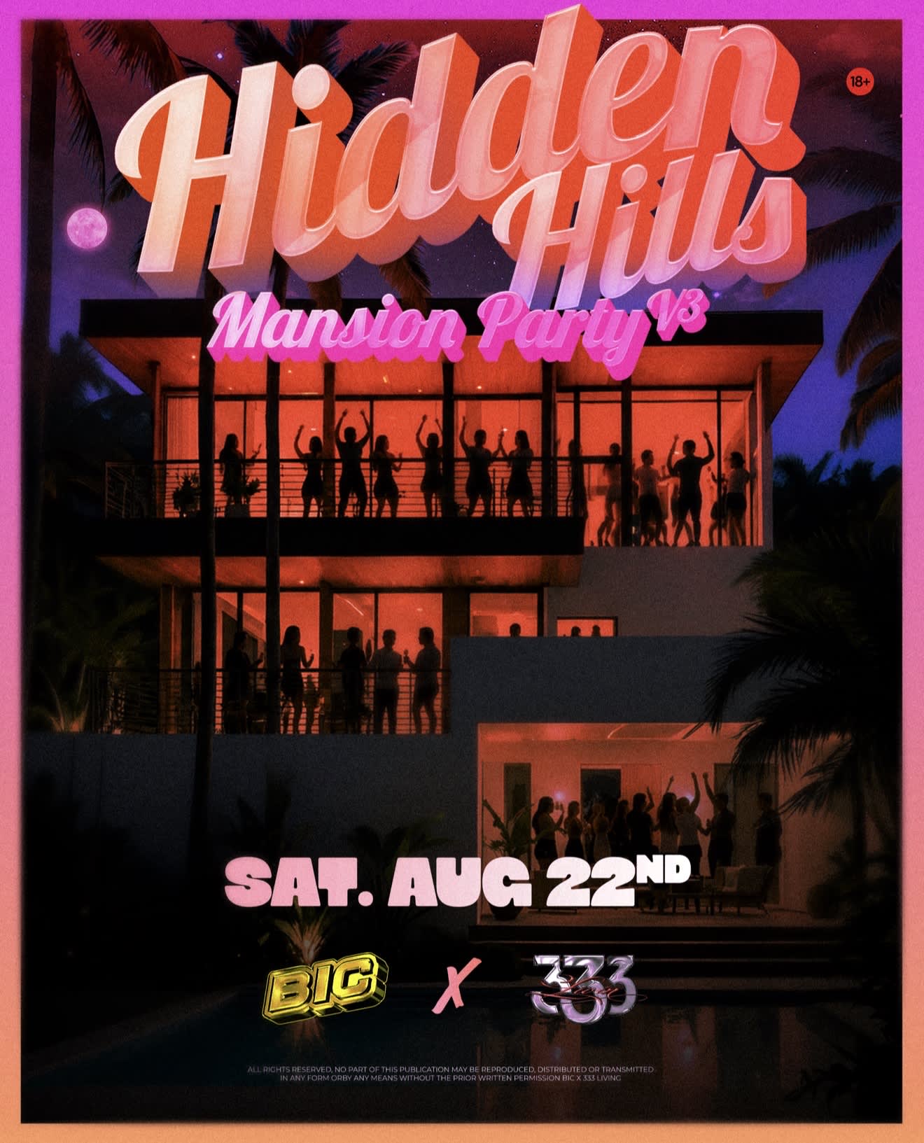 Hidden Hills Mansion Party V3 poster