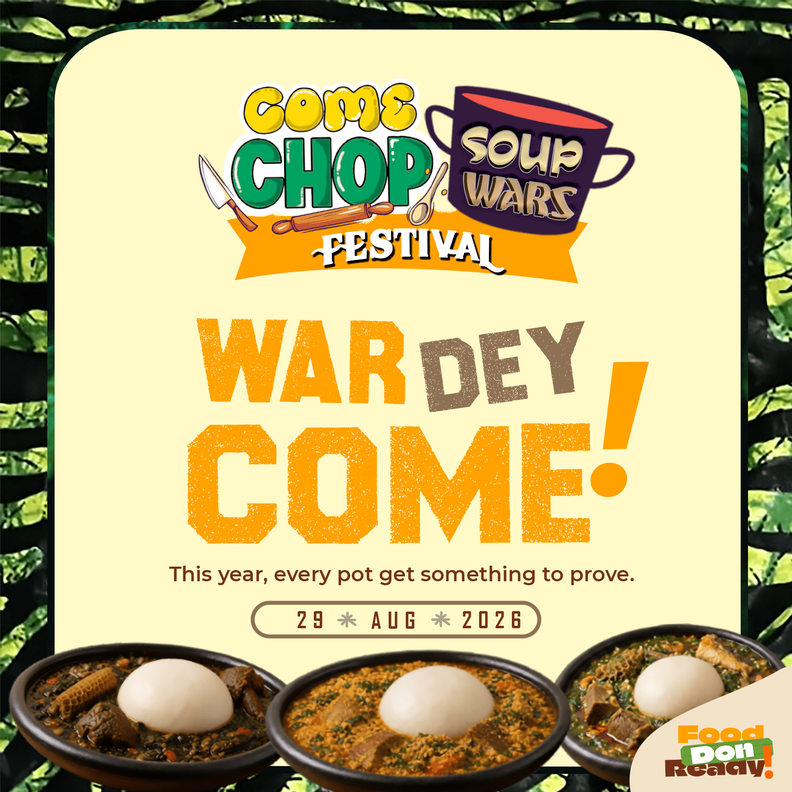 WAZOBIA COME CHOP FESTIVAL poster