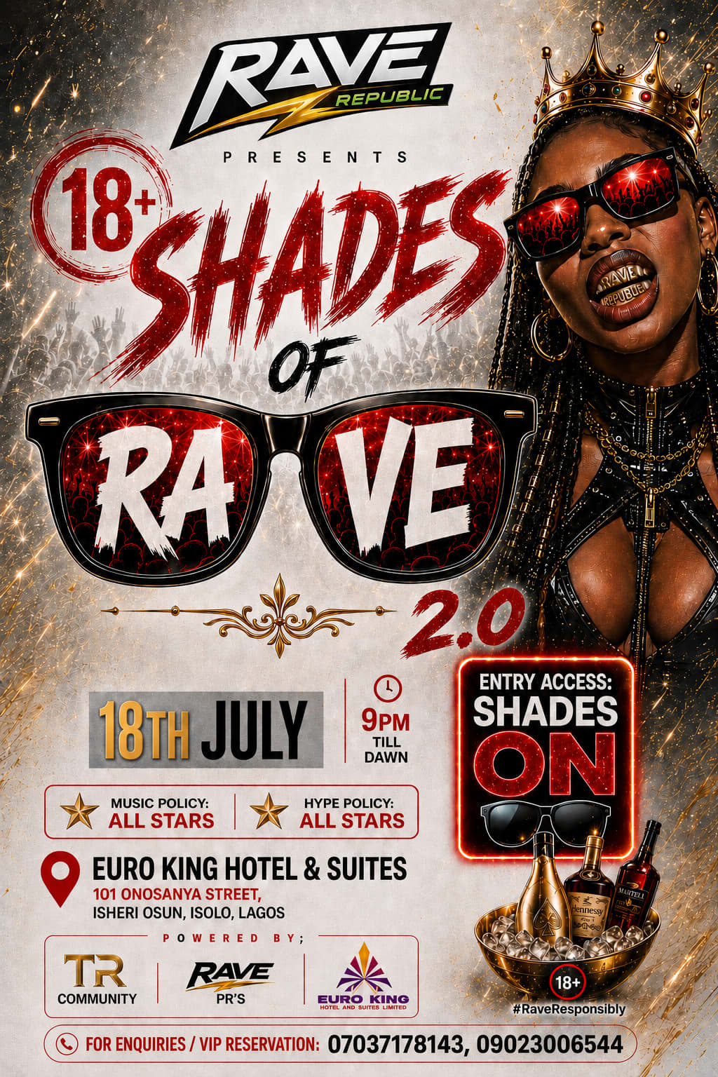 18 SHADES OF RAVE poster
