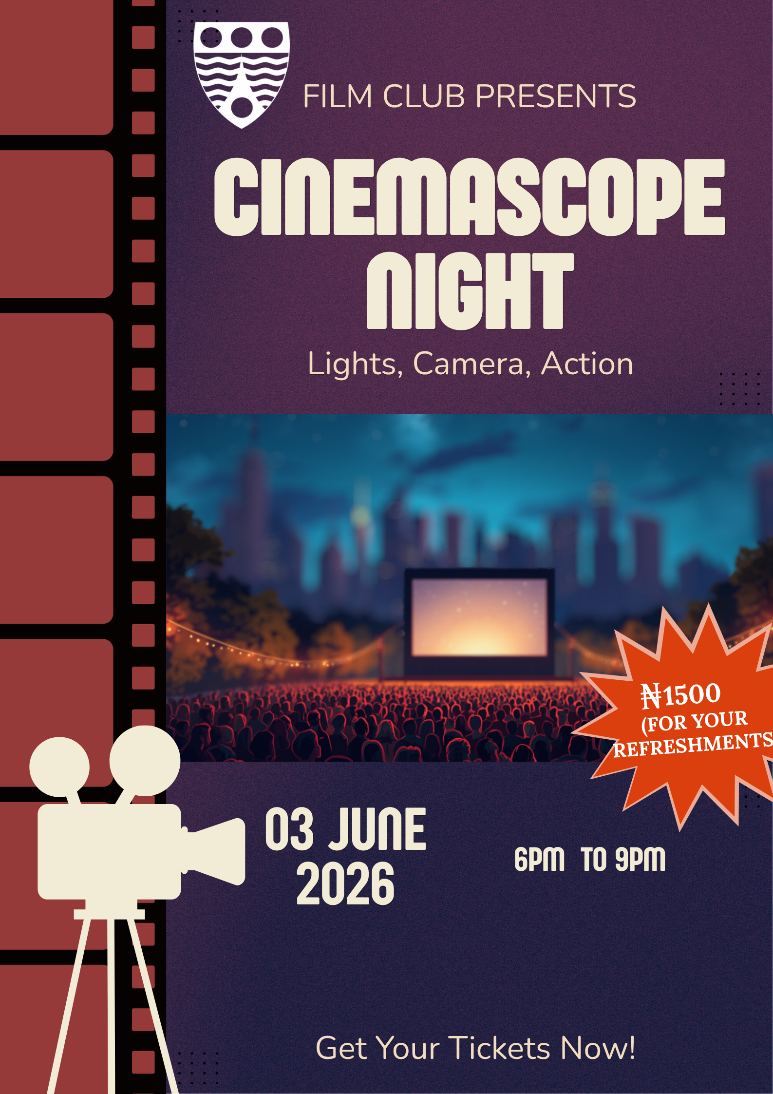 CINEMASCOPE NIGHT poster