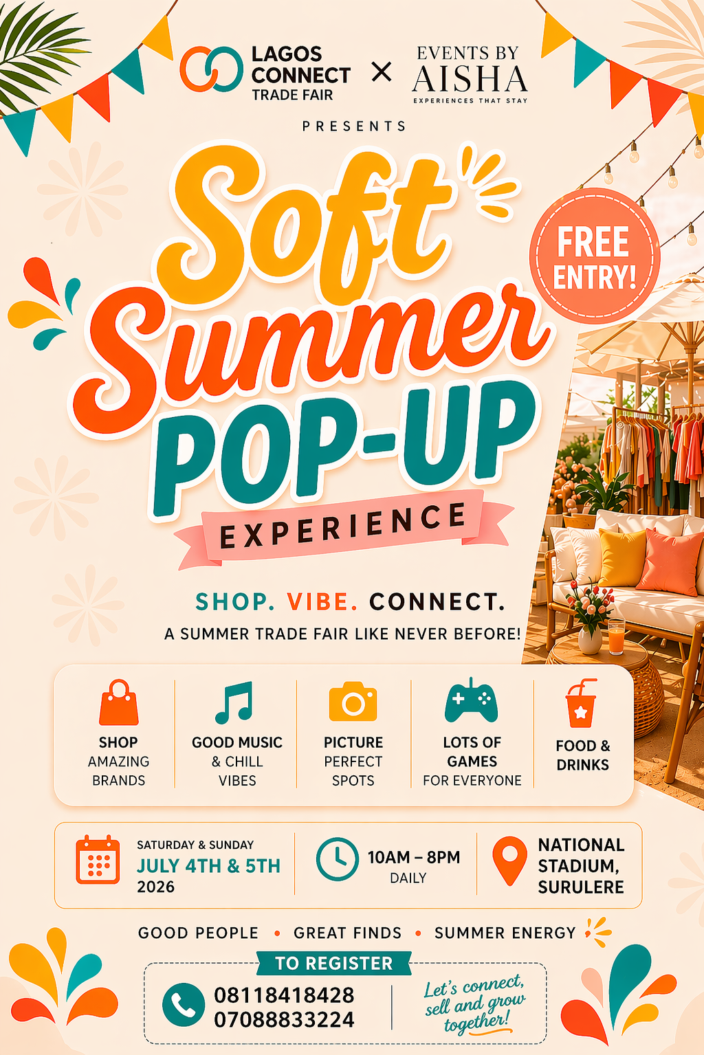 Soft Summer pop up poster