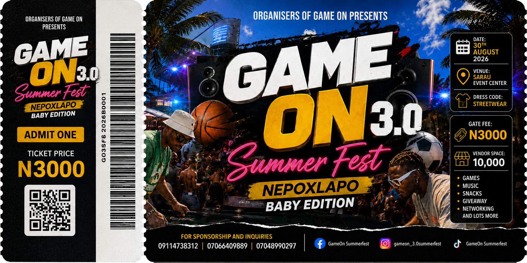 GAME ON 3.0 poster