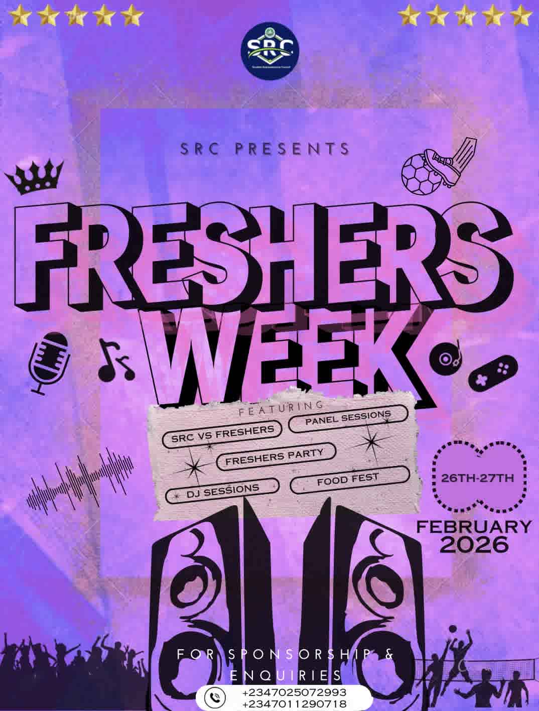 Src X Freshers week