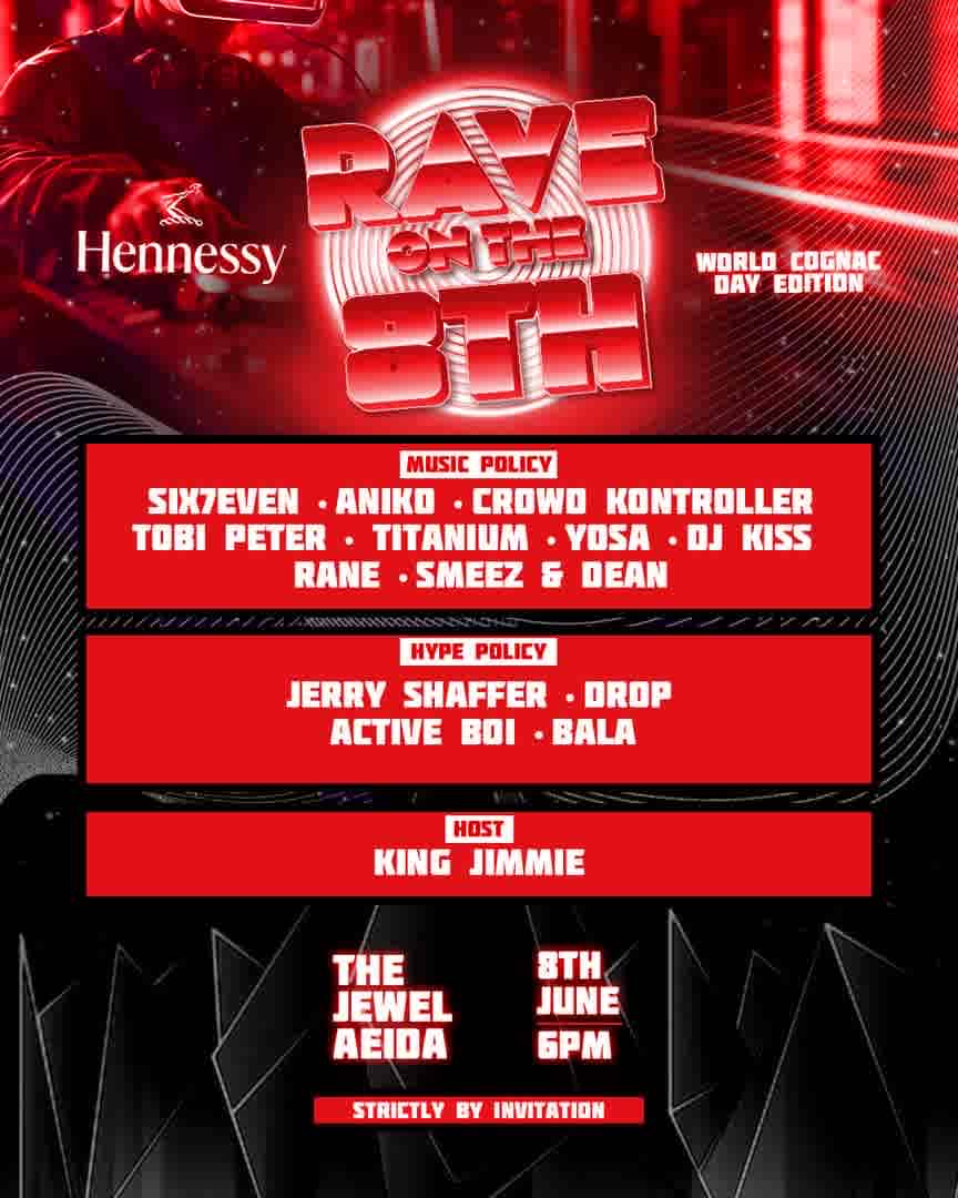 HENNESSY RAVE ON THE 8TH