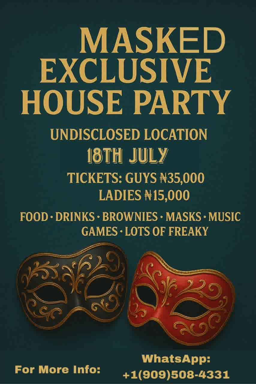 Freaky mask house party
