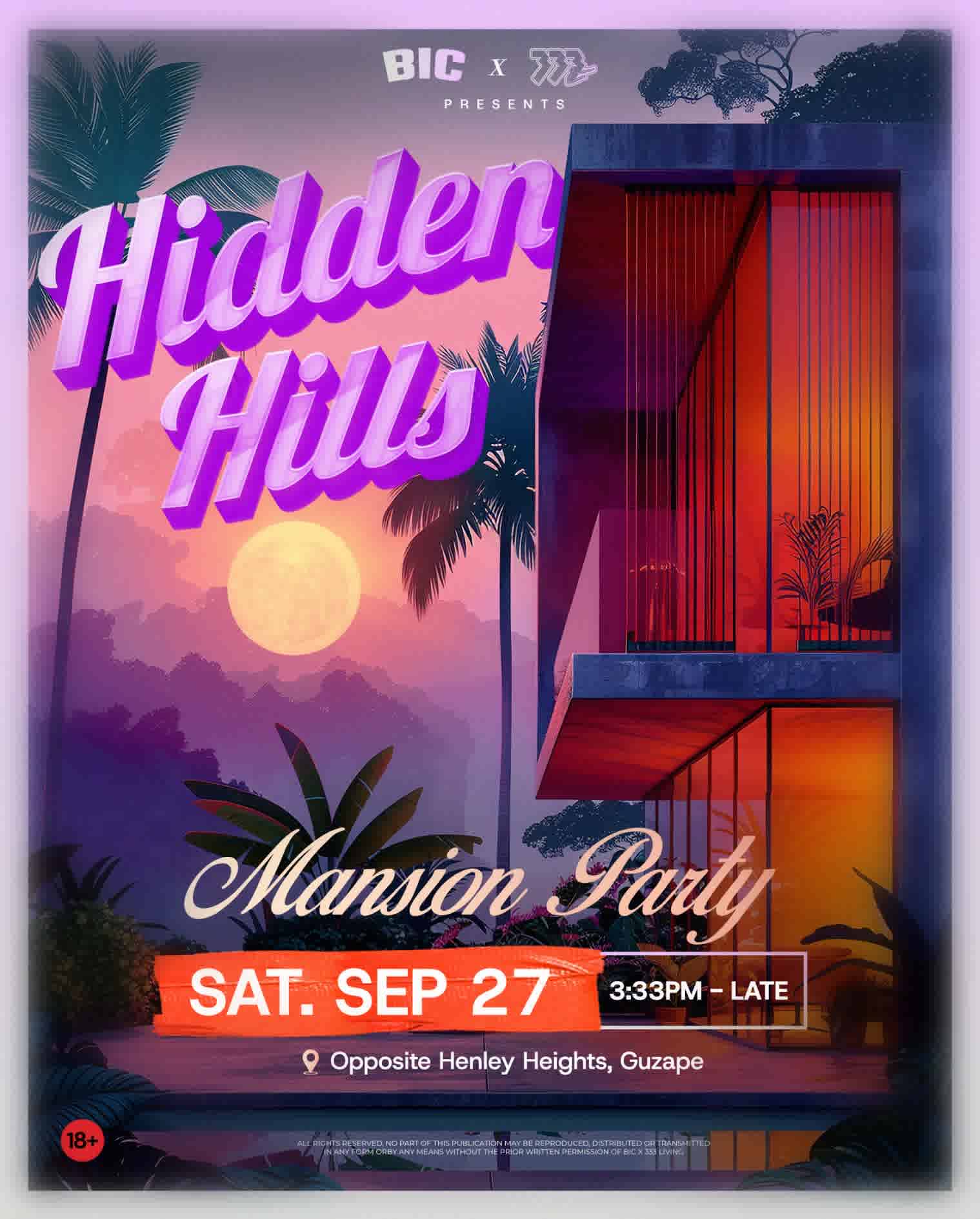 Hidden Hills Mansion Party