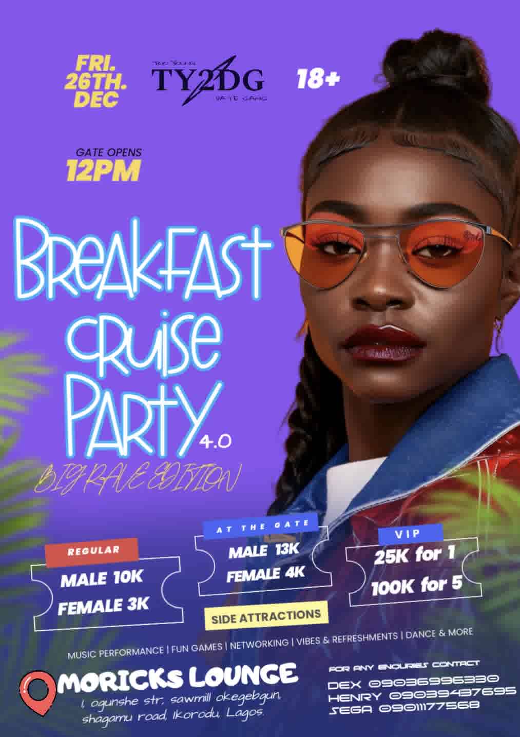 Breakfast Cruise Party 4.0