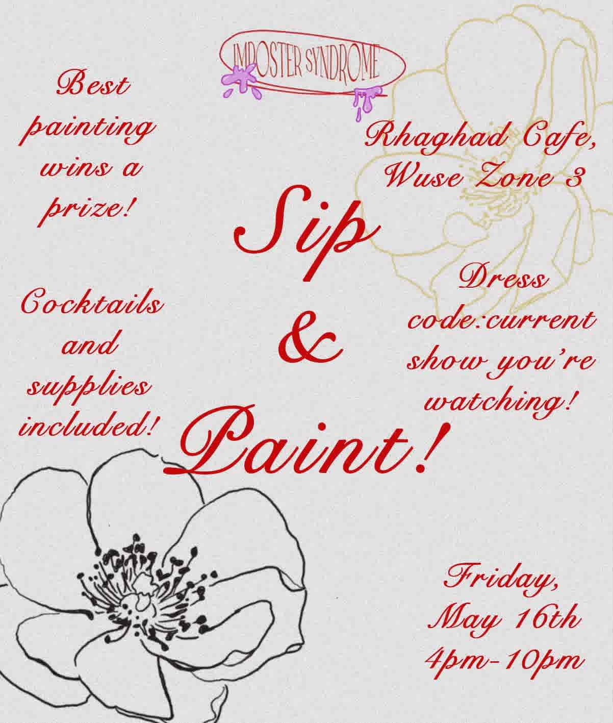 Imposter syndrome sip and paint