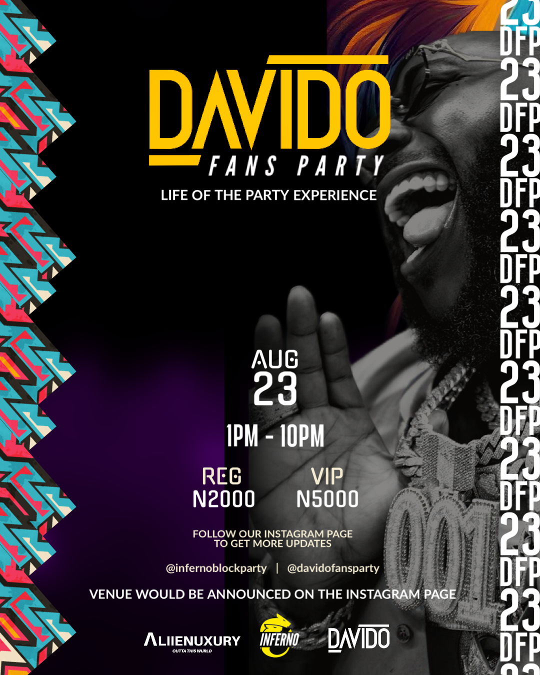 Davido Fans Party - Life Of The Party (LOTP) experience