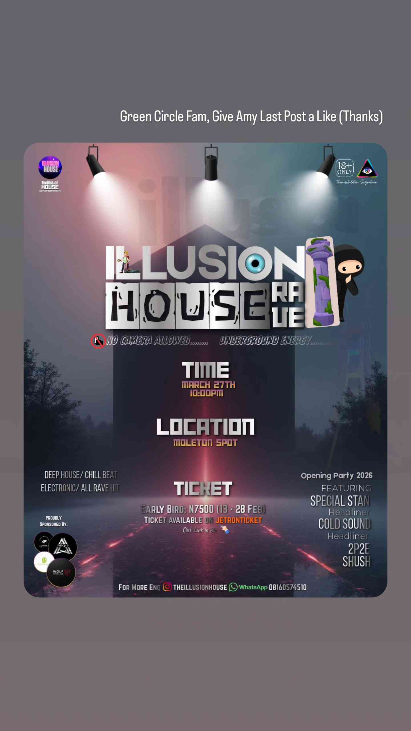 Illusion House Rave poster